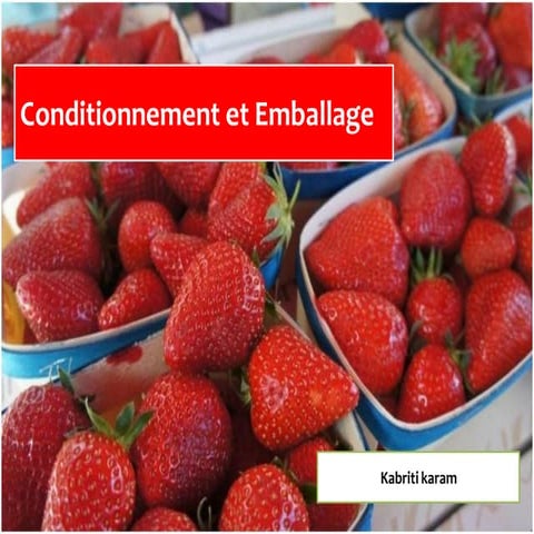 Conditionnement et emballage 