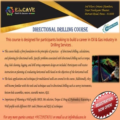 directional drilling oil and gas industry knowledge | PPTX