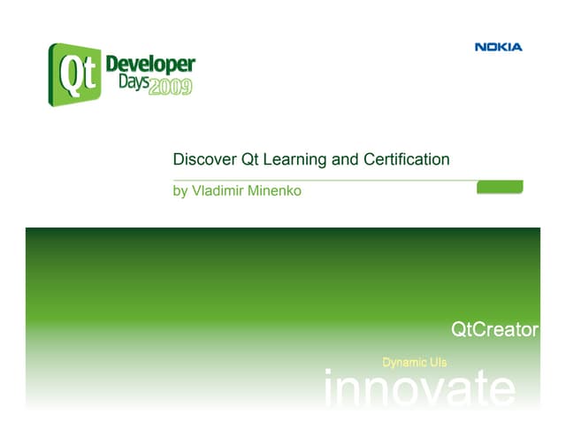 Discover Qt Learning and Certification