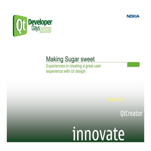 Qt Developer Days 2009 Keynote - Sugarlabs 