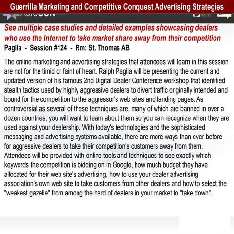 Guerilla Marketing for Car Dealers