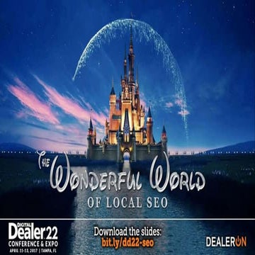 The Wonderful World of Local SEO - Part Two