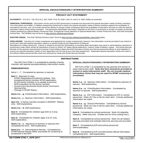 DD FORM 2792 | PDF