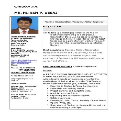 _RESUME HITESH P. DESAI 2015 (2)