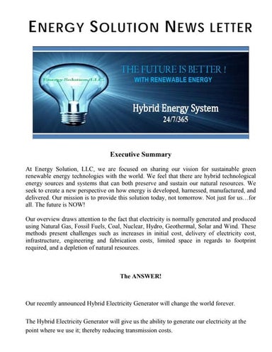 ENERGY SOLUTION NEWS LETTER-HEG
