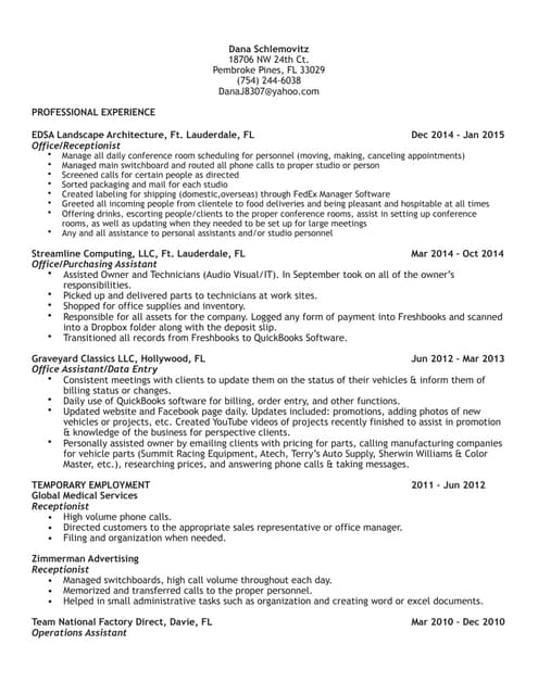 Additional coursework on resume 7/8