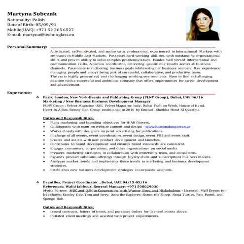 Martyna CV