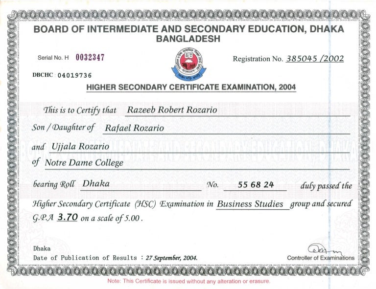H.S.C. Certificates0001