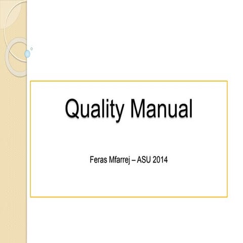 Quality Manual