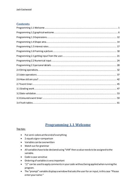 program logbook