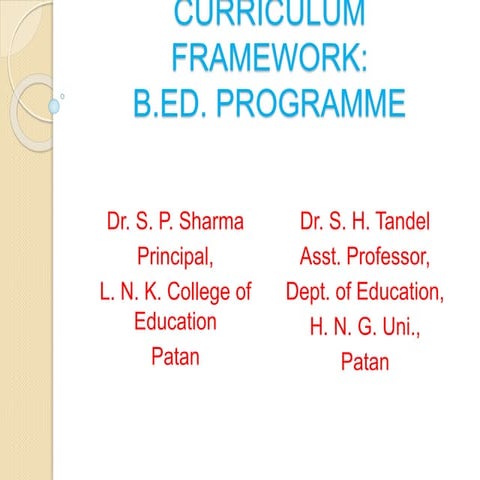 CURRICULUM FRAMEWORK final