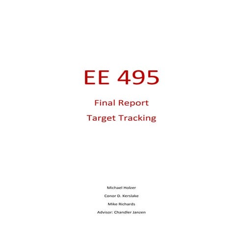 Conor D. Kerslake Capstone Design Final Report