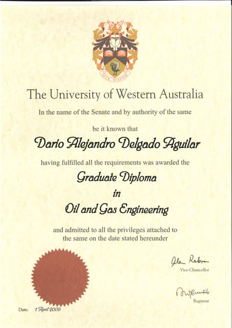 UWA Internal Transcript | PDF