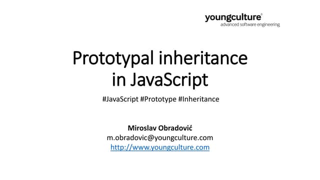 Prototypal inheritance in JavaScript