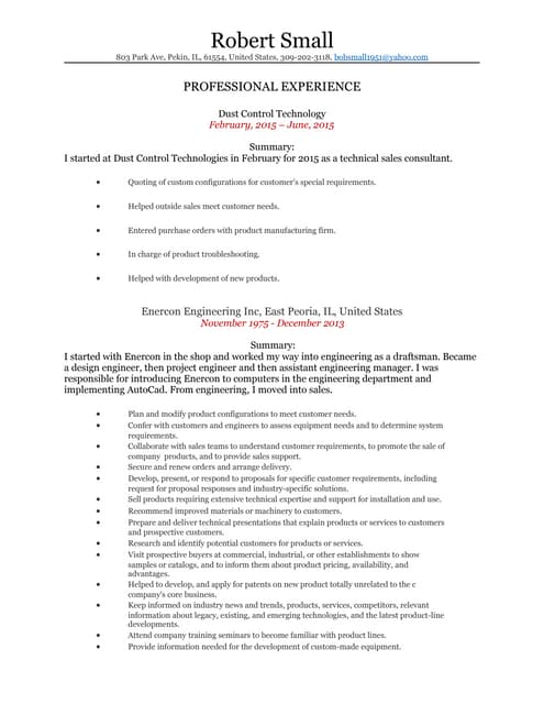 Robert Small Resume PDF - Dd83d238 E75f 4741 8ee7 2991200b3666 150708122253 Lva1 App6891 Thumbnail 