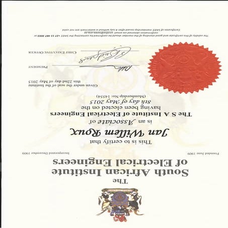 SAIEE CERT | PDF