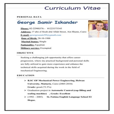 George Samir_s C V