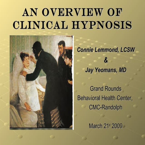 An Overview of Clinical Hypnosis