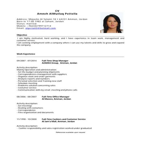 anna cv | PDF