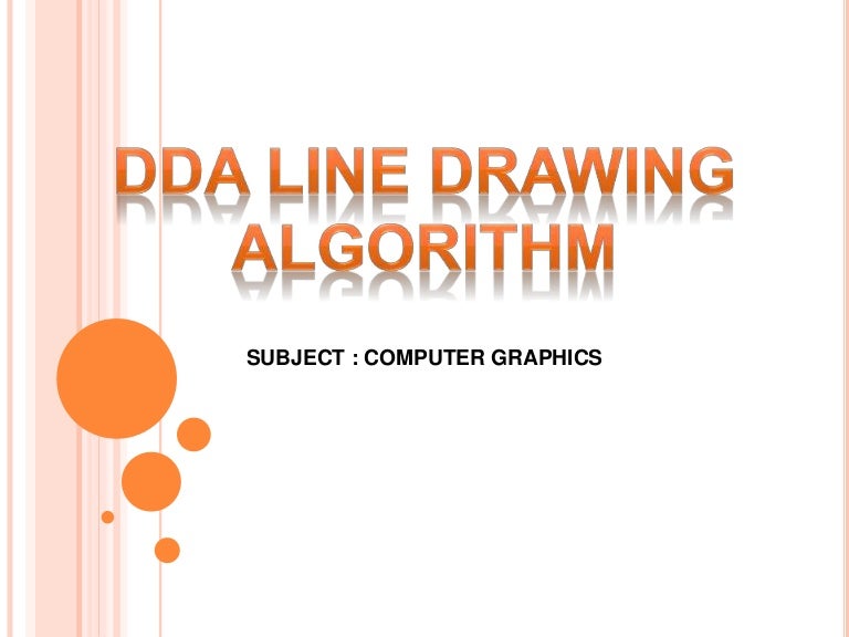 Dda algorithm