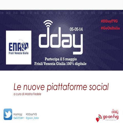 DDay Go On FVG_ENAIP Le  nuove piattaforme social