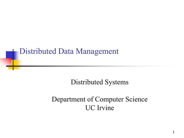 Distributed Database Management System - Introduction