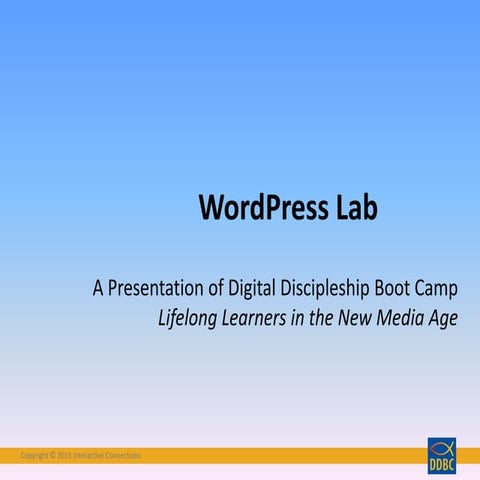 DDBC WordPress Lab Winter 2015
