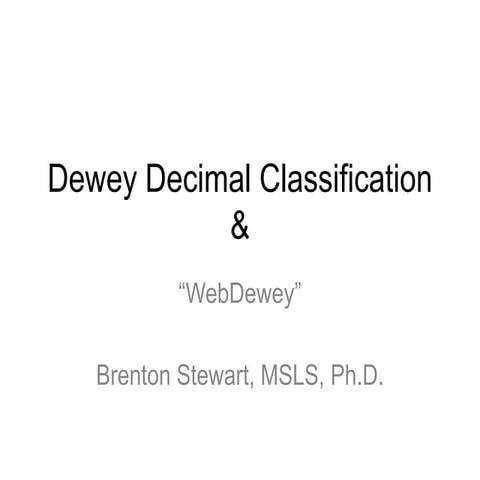 DDC Shelf Numbers DDC Number Building for shelf arrangement | PPT