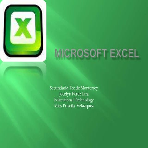 Uses of MSExcel | PPTX