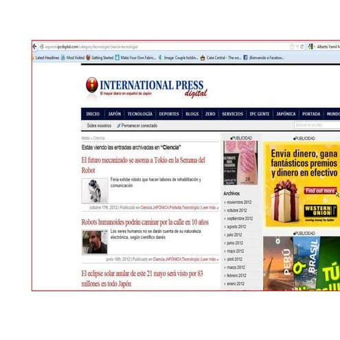 Diario japonés en español