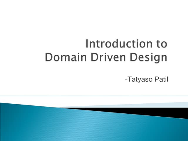 Domain driven design