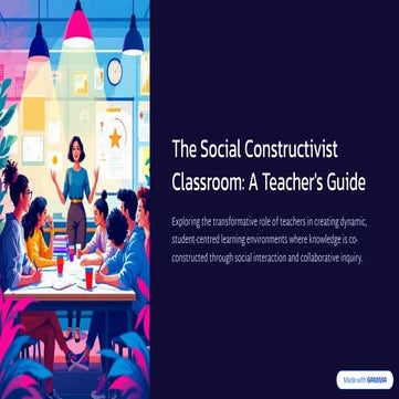 The Social Constructivist Classroom: Empowering Student-Centered ...