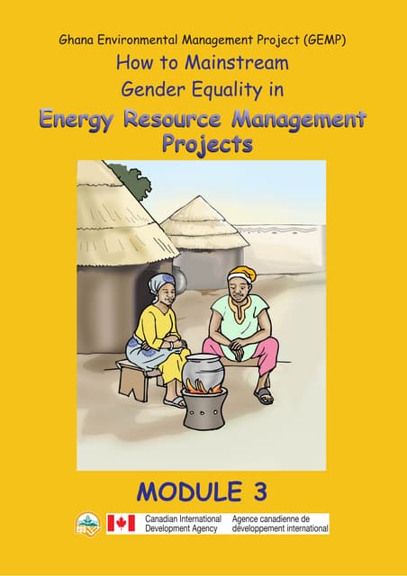3Gender and Energy Resource Management Projects