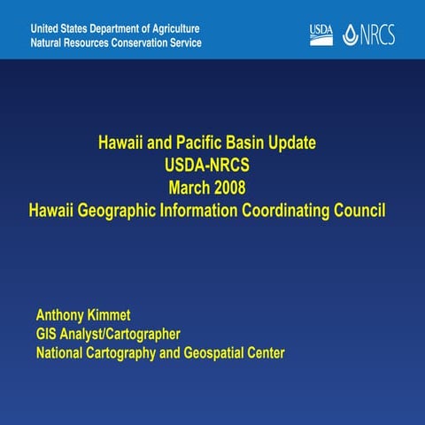 Hawaii and Pacific Basin Update