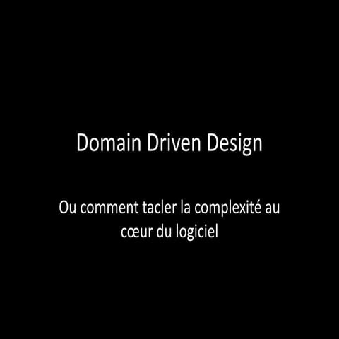 Domain Driven Design (DDD)