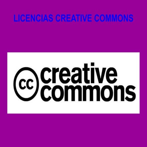 licencia creative commons