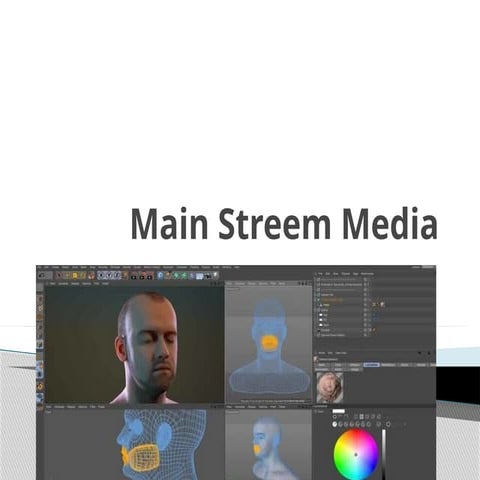 Main streem media and other components of these medias