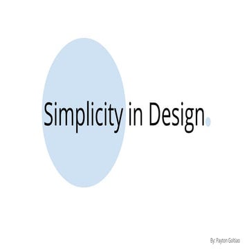 JOUR250: Simplicity in Design | PDF