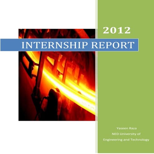 Amreli Steel-Internship Report-Yaseen Raza