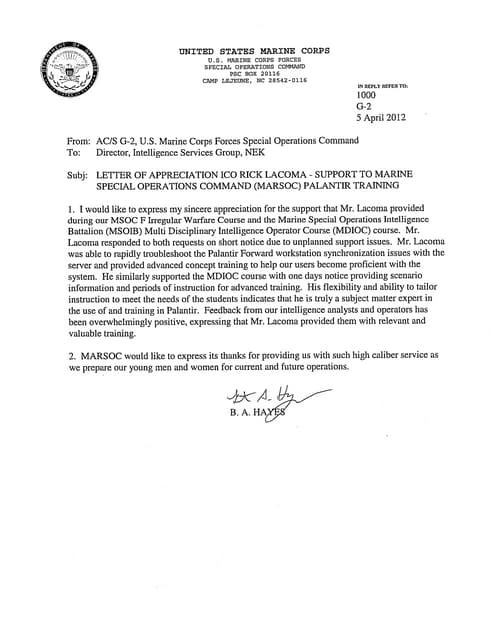 COL Sims_Letter of Recommendation | PDF