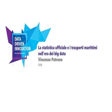La statistica ufficiale e i trasporti marittimi nell'era dei Big Data