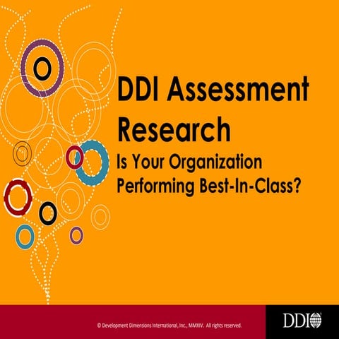 DDI Assessment Research: Is Your Organization Performing Best-In-Class?
