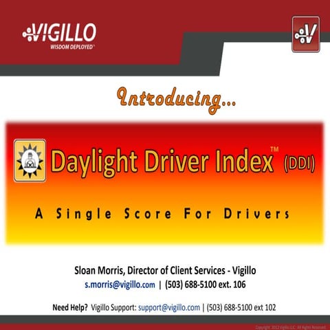 Daylight Driver Index™ (DDI) Slidedeck