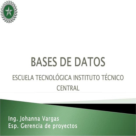 DDL - Lenguaje de definición de datos