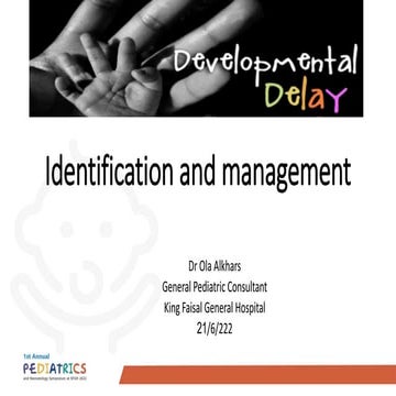 Developmental delay Identification and management