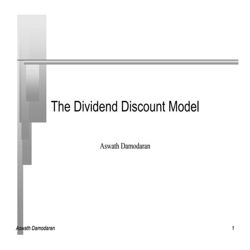 Dividend Discount Model