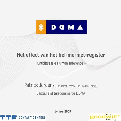 Ddma presentatie 14 mei