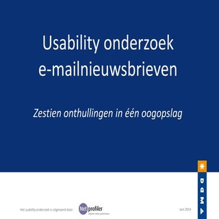 DDMA Usability onderzoek e-mailnieu...