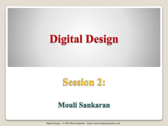 Digital Design Session 2