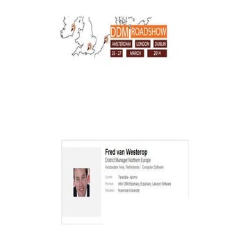 Data-Driven Marketing Road Show Teradata - March 25, 2014